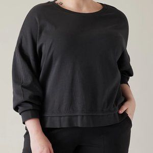 ATHLETA Sundown Sweatshirt II  (NWT) Size 3X - Color: Black